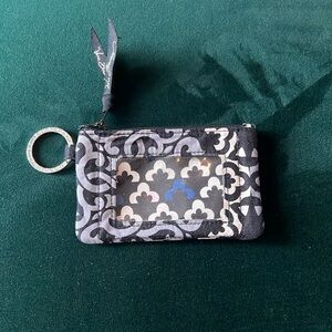 Vera Bradley Canterbury Cobalt Zip ID Pouch